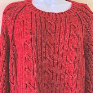 Vintage Levi’s cotton cable knit sweater L